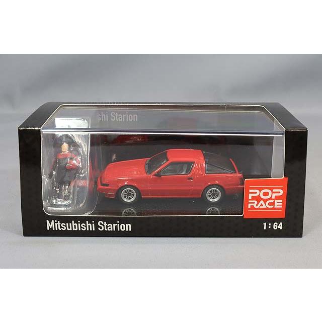 ミニカー/完成品 POP RACE 1/64 三菱 スタリオン レッド & ドライバーフィギュア セット｜kidbox｜05