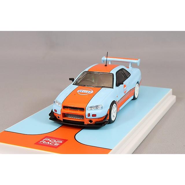 ミニカー/完成品 POP RACE 1/64 日産 スカイライン GT-R R34