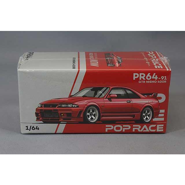 POP RACE 1/64 日産 GT-R R33 ニスモ 400R スーパークリアレッド