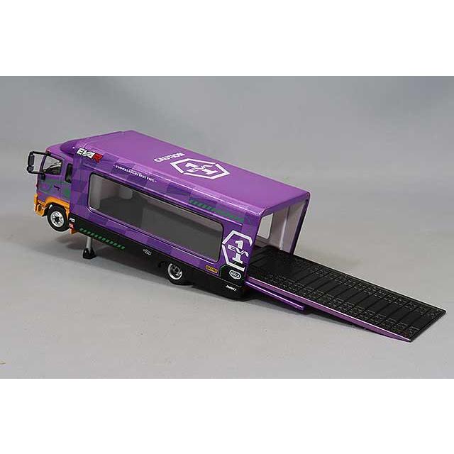 POP RACE 1/64 日野 500 エヴァ レーシング トランスポーター (EVA-01