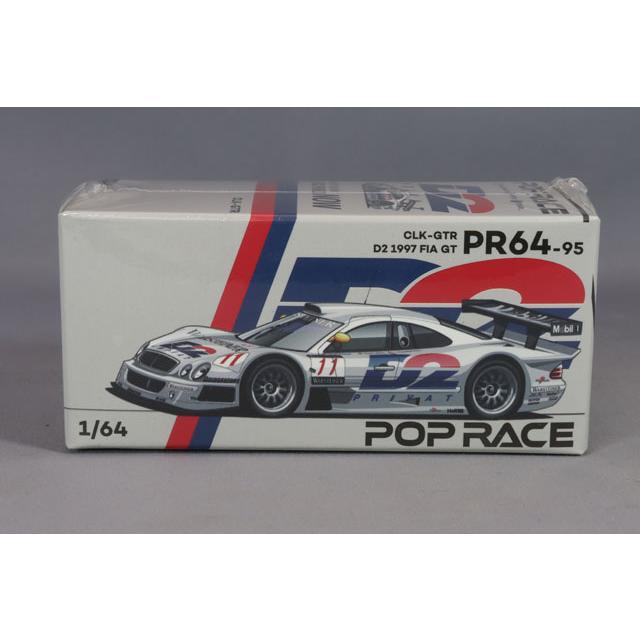 POP RACE 1/64 メルセデスベンツ CLK AMG GTR 1997 FIA GT D2 PRIVAT