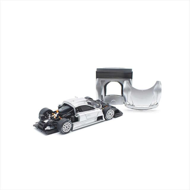 POP RACE 1/64 メルセデスベンツ AMG CLK GTR シルバー : キッド