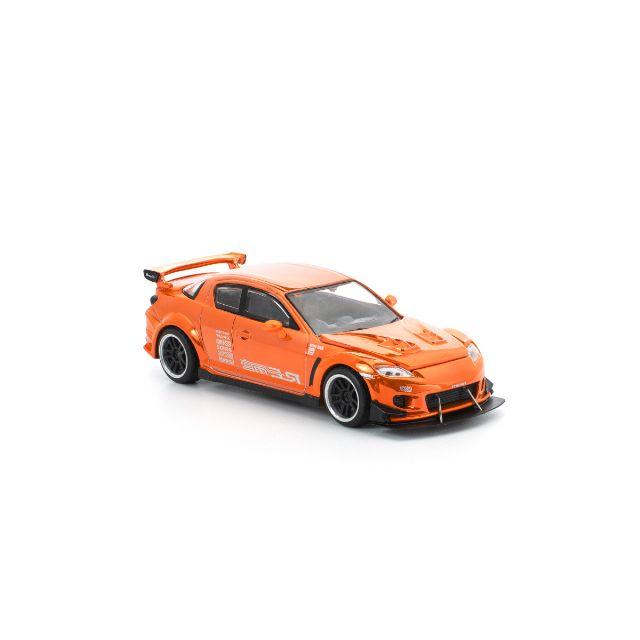 POP RACE 1/64 マツダ RX-8 RE雨宮 クロームオレンジ |  | 01