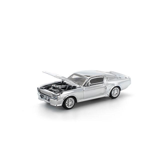 POP RACE 1/64 シェルビー マスタング GT500 シルバークローム
