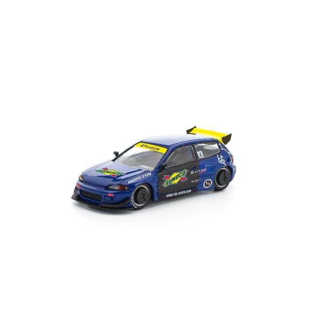 POP RACE 1/64 パンデム シビック EG6 ブルー/ブラック |  | 01