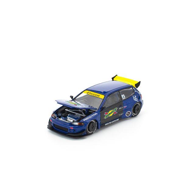 POP RACE 1/64 パンデム シビック EG6 ブルー/ブラック |  | 07