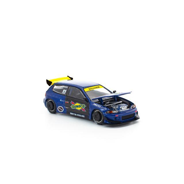 POP RACE 1/64 パンデム シビック EG6 ブルー/ブラック |  | 08