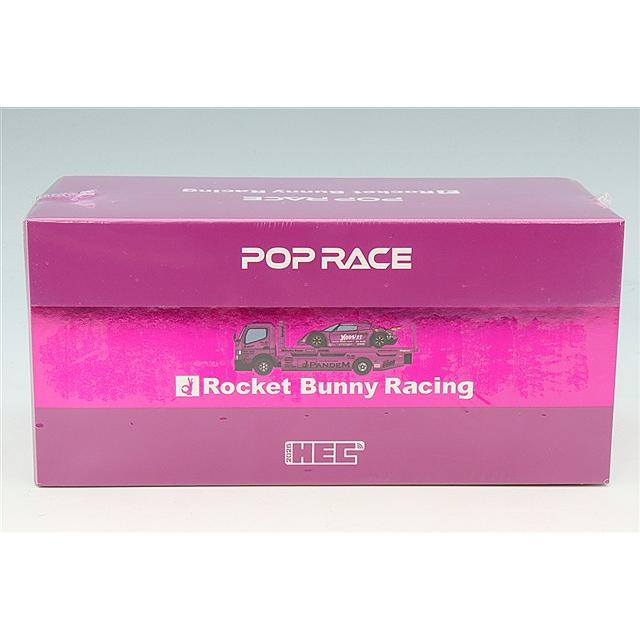 POP RACE x XCARTOYS 1/64 パンデム ロータス エリーゼ & 三菱 FUSO