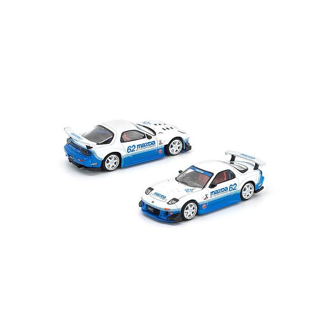 POP RACE x Enigma 1/64 マツダ RX-7 (FD3S) ブルー/ホワイト |  | 01