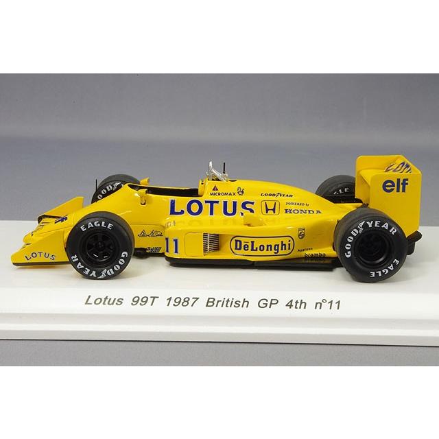 大特価放出！ 1 43 ロータス 99T 1987年 イギリスGP 4位 #11 中嶋悟