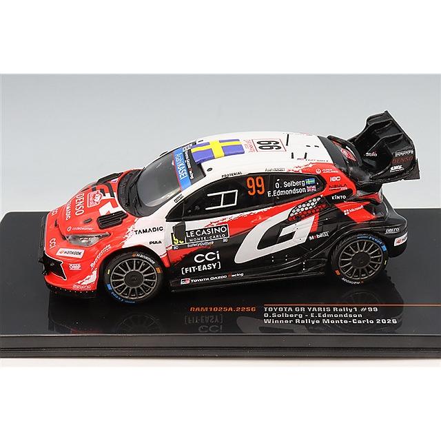 IXO 1/43 GRヤリス 2026年モンテカルロ優勝 O.Solberg イクソ 1/43 トヨタ GR ヤリス ラリー1 2026 ラリー モンテカルロ