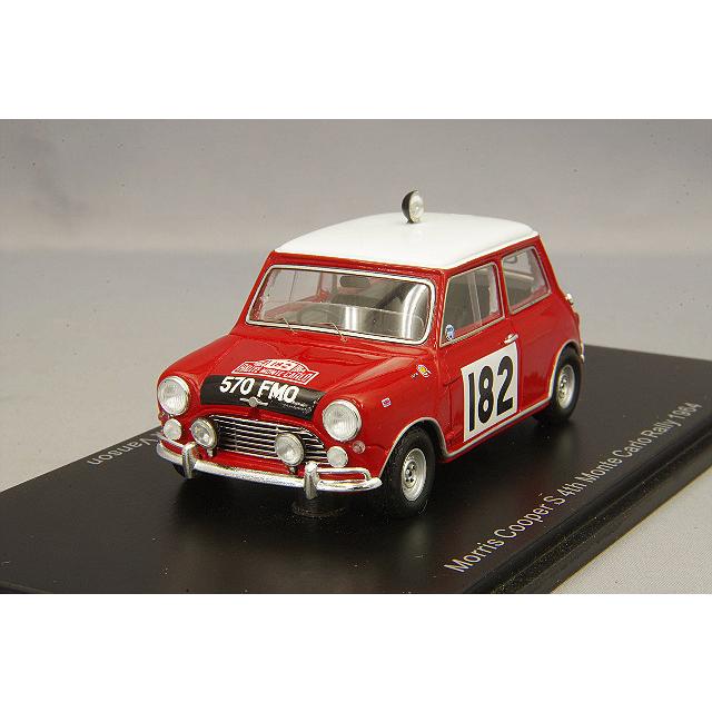 ミニカー/完成品 スパーク 1/43 モーリス クーパー S 1964 モンテカルロ ラリー 4位 #182 T.マキネン/P.バンソン