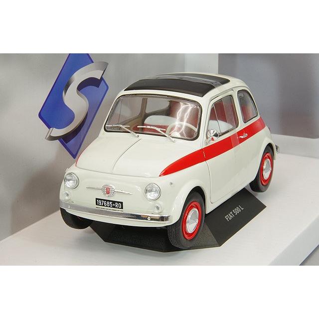 【未開封】Solido FIAT 500 1960 1/18 フィアット ミニカー/完成品 ソリド 1/18 フィアット 500L 1960 ホワイト/レッド
