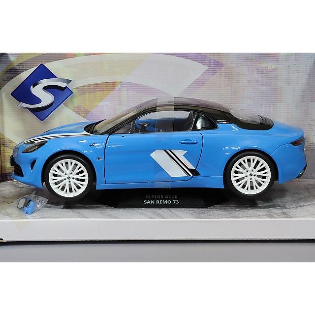 ソリド 1/18 アルピーヌ A110S サンレモ 73 2023 ブルー : キッド