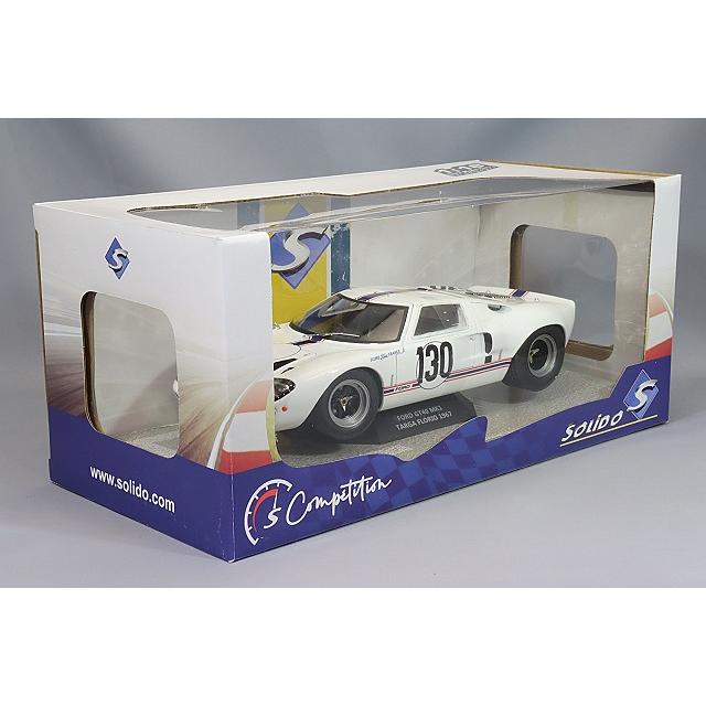 ソリド 1/18 フォード GT40 Mk.1 1967 タルガフローリオ 総合5位 クラスウィナー #130 H.グレデール/J-M.ギオルギ｜kidbox｜04