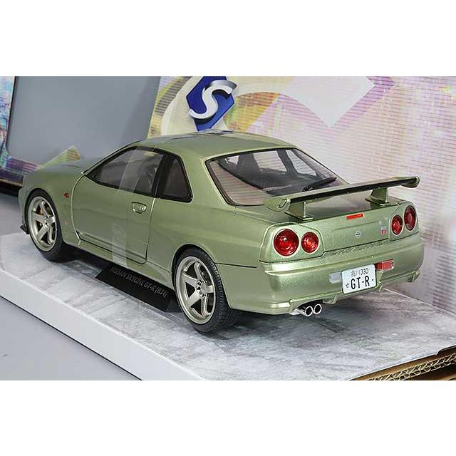 絶版 希少 レア 1/18 ソリド SOLIDO S GT500 ソリード ソリド 1/18 日産 スカイライン GT-R (R34) 1999 グリーン : キッド