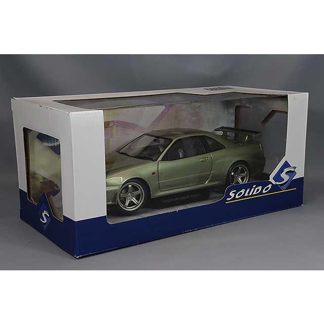 ソリド 1/18 日産 スカイライン GT-R (R34) 1999 グリーン : キッド