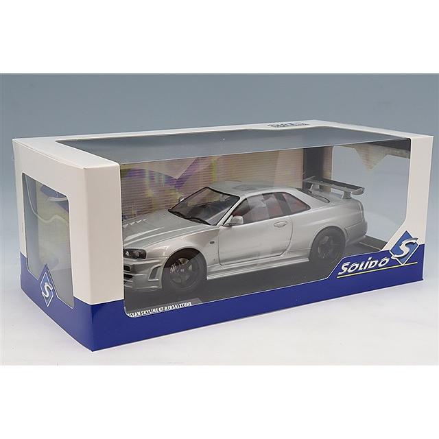 ソリド 1/18 日産 スカイライン GT-R R34 Z-tune 銀 オートアート コンポジット 1/18 ニスモ R34 GT-R Z-tune シルバー