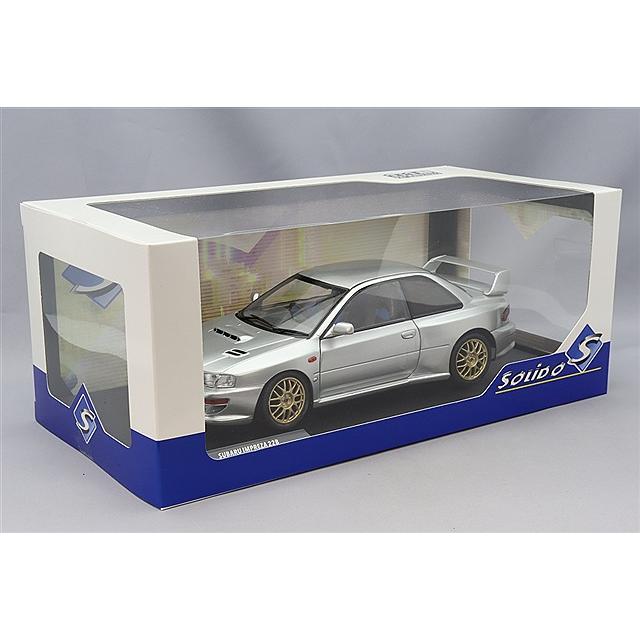 ソリド 1/18 スバル インプレッサ 22B 1998 シルバー 右ハンドル