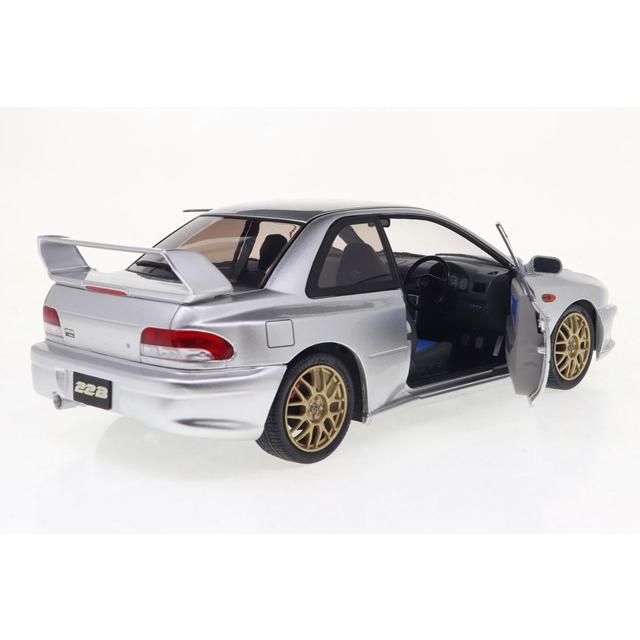 ソリド 1/18 スバル インプレッサ 22B 1998 シルバー 右ハンドル