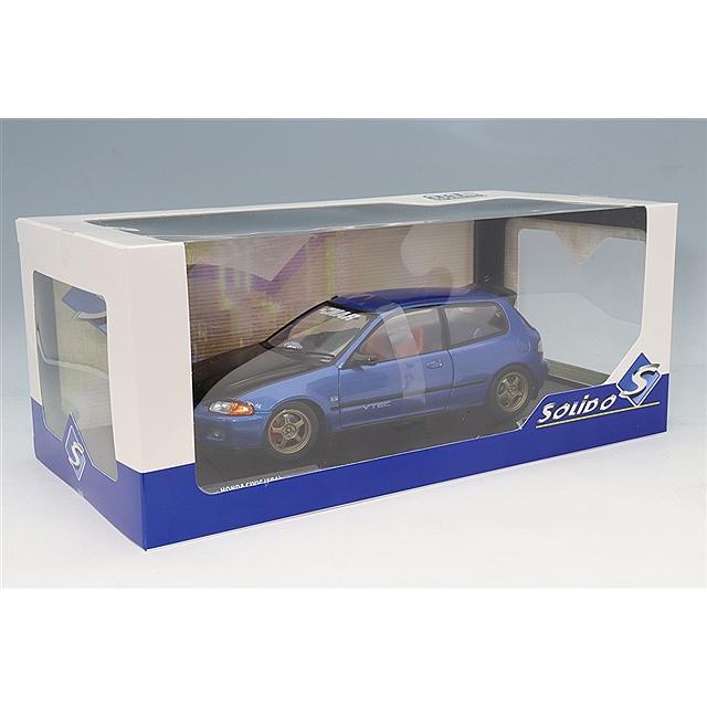 ソリド 1/18 ホンダ シビック (EG6) ソリドワークス 1991 ブルー