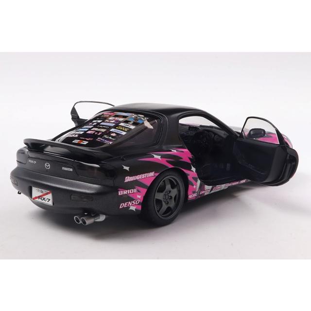 ソリド 1/18 マツダ RX-7 FD3S ソリドワークス 痛車 1999 ブラック