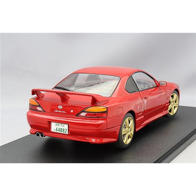 ソリド 1/18 日産 シルビア S15 スペックR エアロ 1999 レッド 右