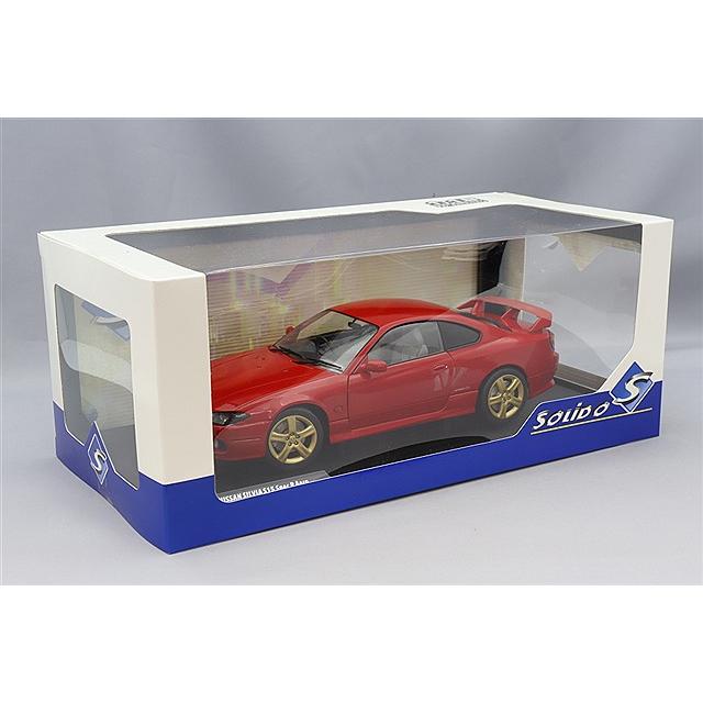 ソリド 1/18 日産 シルビア S15 スペックR エアロ 1999 レッド 右
