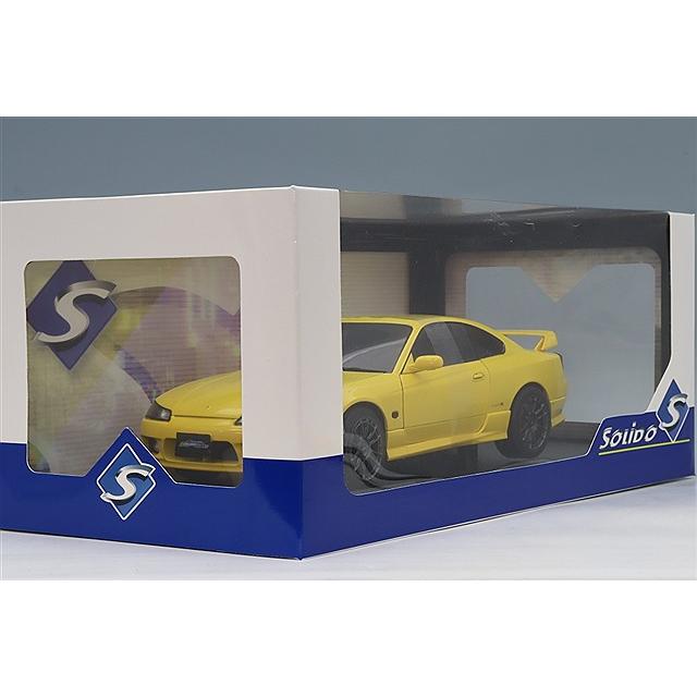 ソリド 1/18 日産 シルビア S15 spec R エアロ 1999 イエロー : キッド
