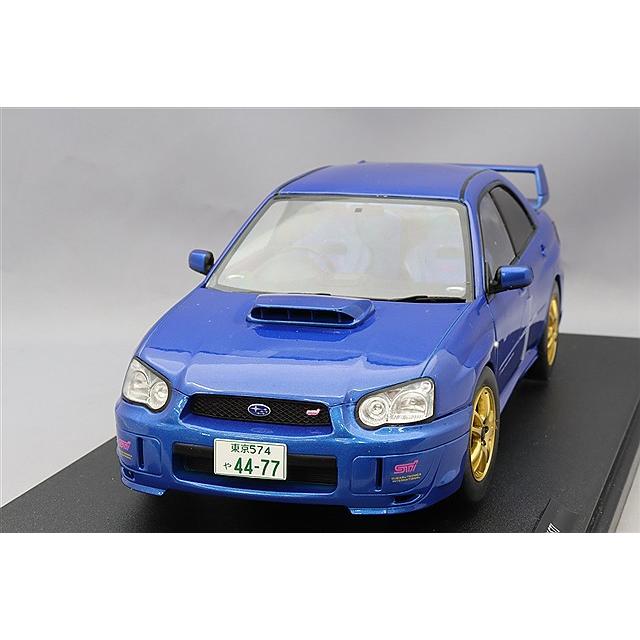 ソリド 1/18 スバル インプレッサ WRX STI 2003 ブルー 右ハンドル