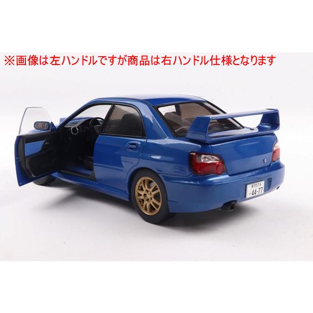 ソリド 1/18 スバル インプレッサ WRX STI 2003 ブルー 右ハンドル