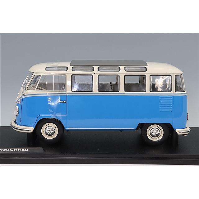 ソリド 1/18 フォルクスワーゲン T1 サンバ バス 1962 ブルー/ホワイト