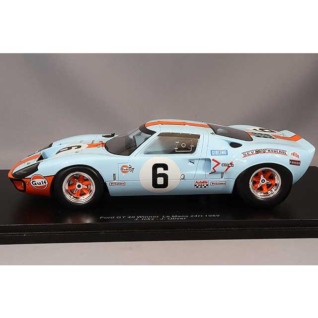 スパーク 1/18 フォード GT 40 1969 ルマン24H ウィナー #6 J.イクス/J