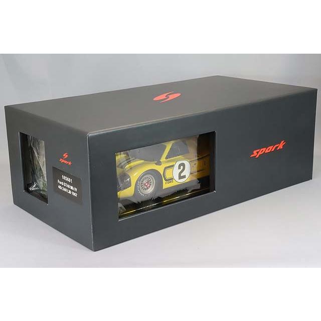 ミニカー/完成品 スパーク 1/18 フォード GT40 Mk.IV 1967 ルマン24H 4
