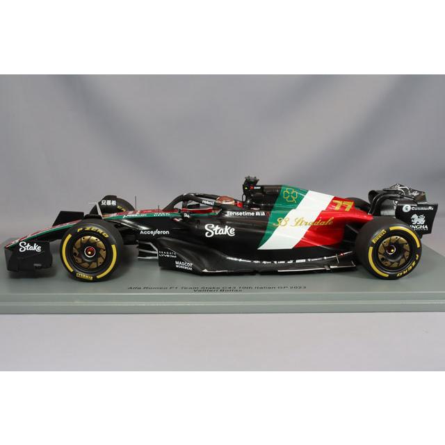 スパーク 1/43 アルファロメオC43 ボッタス 2023イタリア10位 スパーク 1/18 アルファロメオ C43 No.77 2023 F1 イタリアGP 10位 V