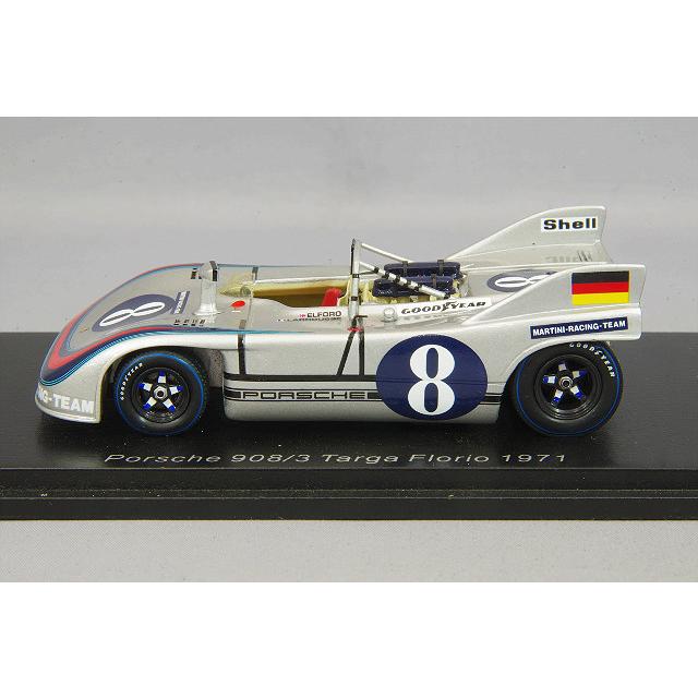 ミニカー/完成品 スパーク 1/43 ポルシェ 908/3 \"マルティニ\" 1971 タルガフローリオ #8 G.ラルース/V.エルフォードの画像