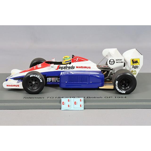 Spark トールマン TG184 アイルトン・セナ ミニカー/完成品 スパーク 1/43 トールマン TG184 1984 F1 イギリスGP