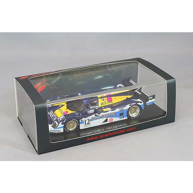 スパーク 1/43 クーガー C26S 1991 ルマン24H #12 F.ミゴール/L.Robert