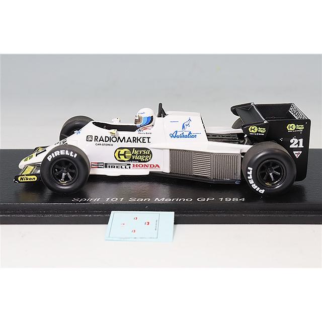 スパーク 1/43 スピリット 101 1984 F1 サンマリノGP #21 M.バルディ
