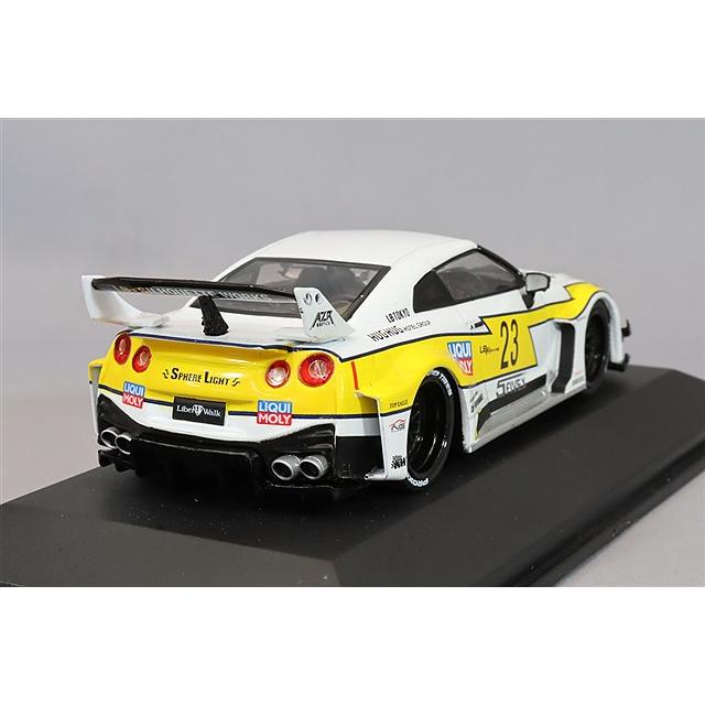 ソリド 1/43 日産 GT-R R35 LB シルエット ホワイト/イエロー