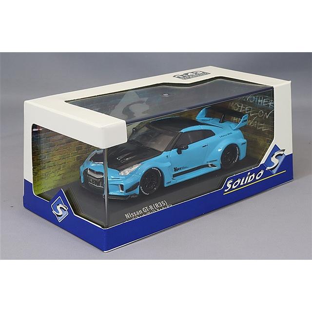 ソリド 1/43 日産 GT-R R35 LBシルエット 2019 ブルー : キッド