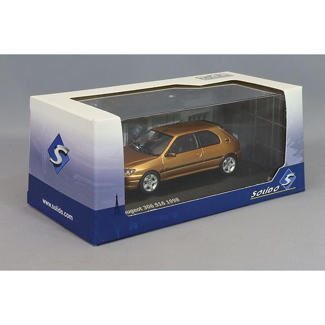 ミニカー/完成品 ソリド 1/43 プジョー 306 S16 ゴールド : キッド