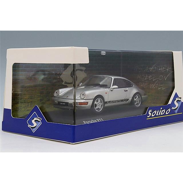 ソリド 1/43 ポルシェ 911 (964) RS 1994 シルバー : キッドボックス