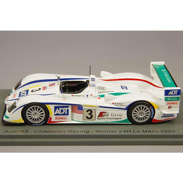 スパーク 1/43 アウディ R8 2005 ルマン24H ウィナー #3 M.ワーナー