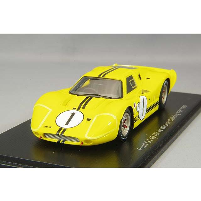ミニカー/完成品 スパーク 1/43 フォード GT40 Mk.IV 1967 セブリング12H ウィナー #1 M.アンドレッティ/B.マクラーレン