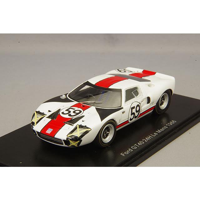 ミニカー/完成品 スパーク 1/43 フォード GT40 1966 ルマン24H #59 S