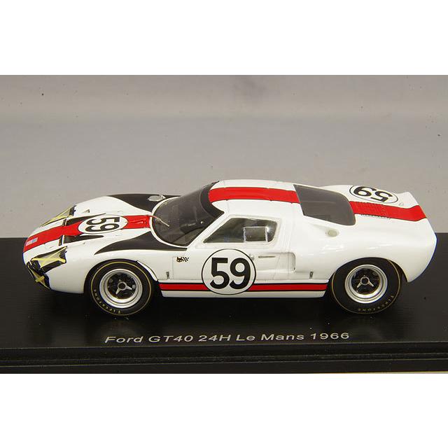 ミニカー/完成品 スパーク 1/43 フォード GT40 1966 ルマン24H #59 S