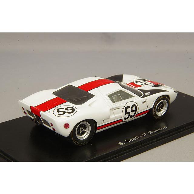 ミニカー/完成品 スパーク 1/43 フォード GT40 1966 ルマン24H #59 S