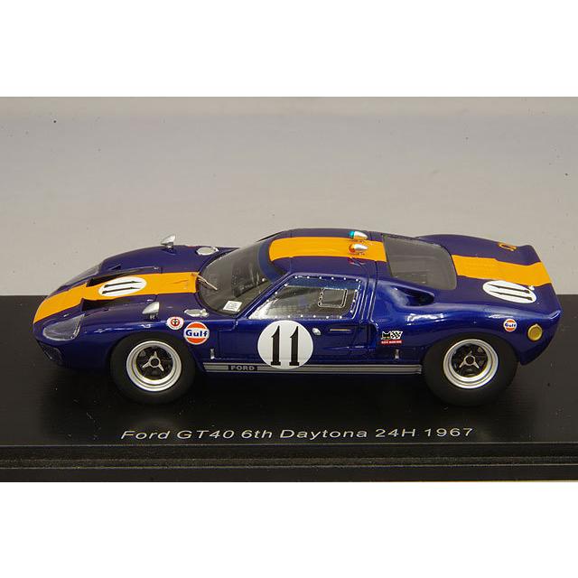 ミニカー/完成品 スパーク 1/43 フォード GT40 1967 デイトナ24H 6位