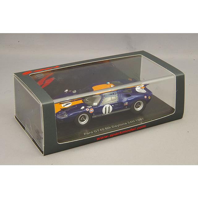 ミニカー/完成品 スパーク 1/43 フォード GT40 1967 デイトナ24H 6位